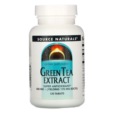 Екстракт зеленого чаю Source Naturals (Green Tea Extract) 500 мг 120 таблеток