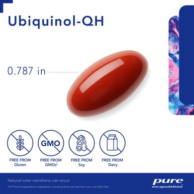 Убихинол Pure Encapsulations (Ubiquinol-QH) 50 мг 60 капсул купить в Киеве и Украине
