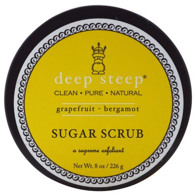 Цукровий скраб грейпфрут і бергамот Deep Steep (Sugar Scrub) 226 г
