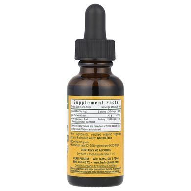 Сироп для детей из черной бузины без спирта Herb Pharm (Black Elderberry) 30 мл купить в Киеве и Украине
