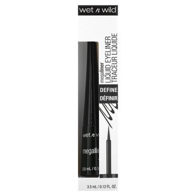 Рідка підводка для очей MegaLiner, чорний колір, Wet n Wild, 3,5 мл