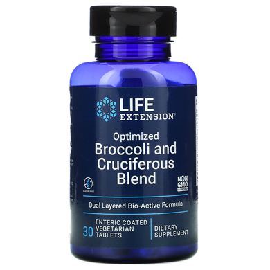 Оптимізована суміш брокколі і хрестоцвітних, Optimized Broccoli and Cruciferous Blend, Life Extension, 30 таблеток