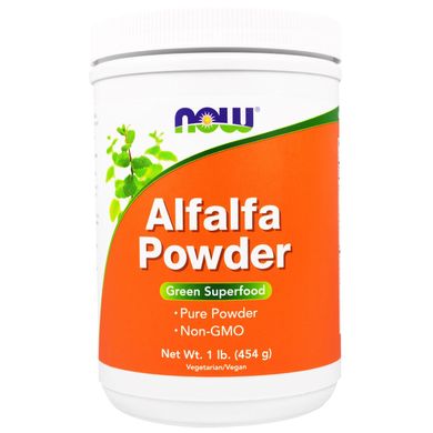Альфальфа порошок Now Foods (Alfalfa) 454 г