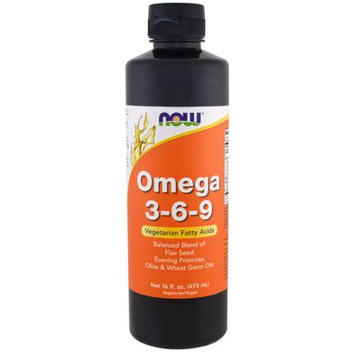 Омега 3 6 9 Now Foods (Omega 3-6-9) 473 мл купить в Киеве и Украине