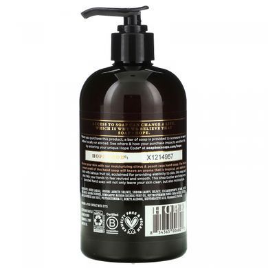 Soapbox, Liquid hand soap Reviving Moisture, citrus and peach roses, 12 fluid ounces (354 ml).