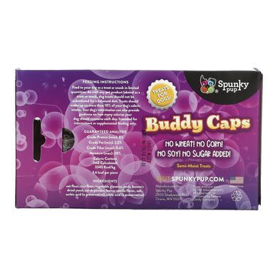 Spunky Pup, Buddy Caps, Treats for Dogs, Pork Flavor, 5 oz (142 g)