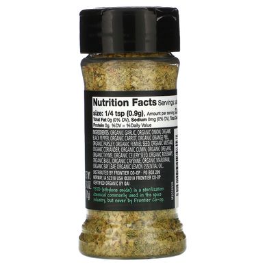 Часник і трави органік Frontier Natural Products (Garlic & Herb Seasoning Blend) 76 г
