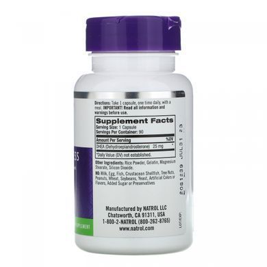 ДГЭА Natrol (DHEA) 25 мг 90 капсул купить в Киеве и Украине