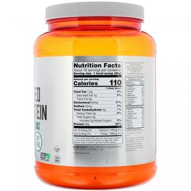 Сироватковий протеїн концентрат без смаку Now Foods (Whey Protein Sports) 544 г