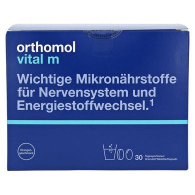 Orthomol Vital M, Ортомол Вітал М 30 днів (порошок / таблетки / капсули)