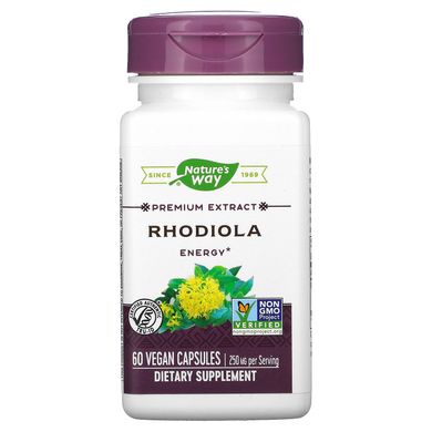 Родіола рожева стандартизована Nature's Way (Rhodiola Rosea) 250 мг 60 капсул