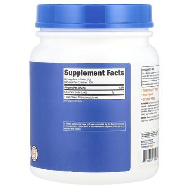 Nutricost, L-Leucine, Unflavored, 17.9 oz (500 g) купить в Киеве и Украине