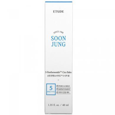 Etude, Soon Jung, Cica balm with 5 panthenosides, 1.35 fluid ounces (40 ml)