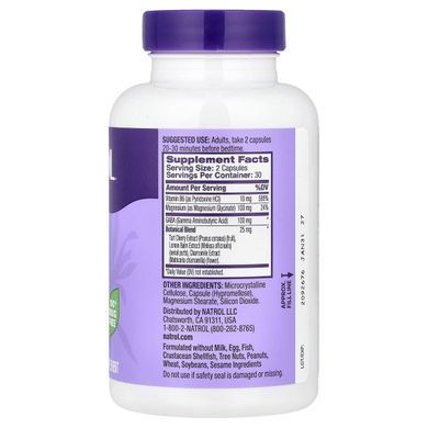 Natrol, Sleep & Restore, Melatonin Free, 60 Capsules