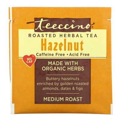 Трав'яний чай зі смаком кави та фундука без кофеїну Teeccino (Chicory Tea) 10 пакетів 60 г