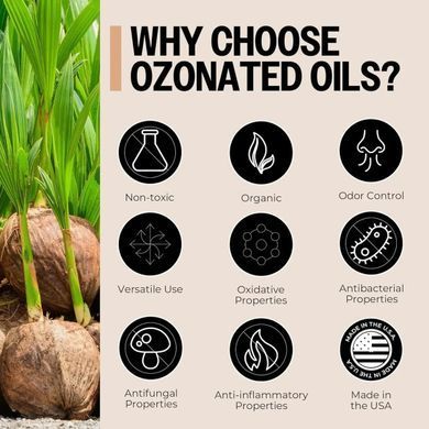 Озонированное кокосовое масло PurO3 (Ozone-Infused Coconut Oil capsules 500mg ) 500 мг 90 капсул купить в Киеве и Украине