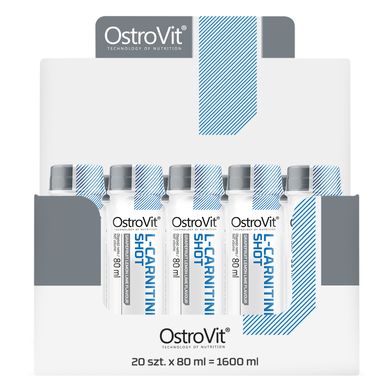 OstroVit L-Carnitine Shot 80 ml x 20 DISPLAY