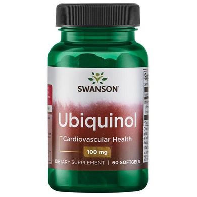 Убіхінол CoQ10, Ubiquinol, Swanson, 100 мг, 60 капсул