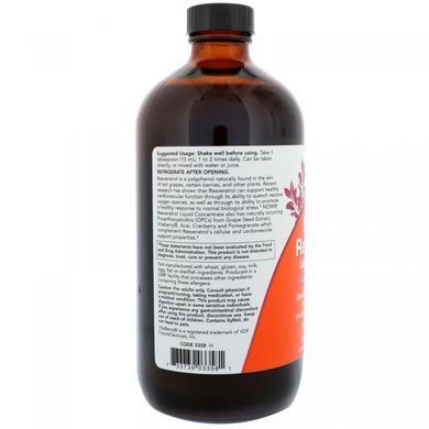Ресвератрол Now Foods (Resveratrol) 473 мл купить в Киеве и Украине