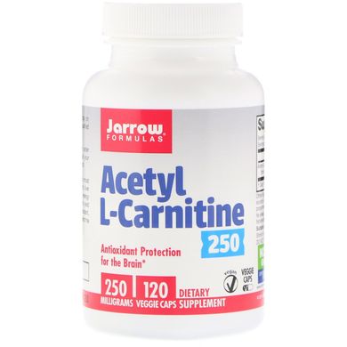 Ацетил карнітин Jarrow Formulas (Acetyl L-Carnitine) 250 мг 120 капсул