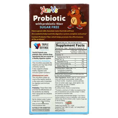 Пробіотики (Probiotic + Prebiotic), Yum-V's, для дітей, 40 ведмежат