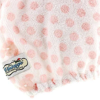 The Vintage Cosmetic Company, Hair Turban, Pink Polka Dot, 1 Count