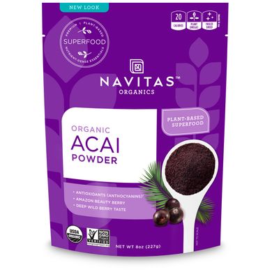 Органический порошок асаи Navitas Organics (Organic Acai Powder) 227 г купить в Киеве и Украине