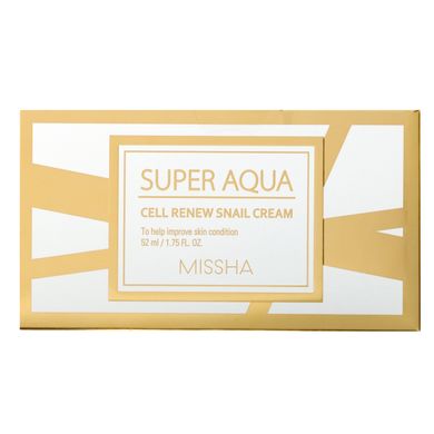 Крем для обновления клеток, Super Aqua, Cell Renew Snail Cream, Missha, 52 мл купить в Киеве и Украине