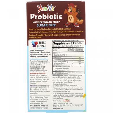 Probiotics, Yum-Vs, for children, 40 bears