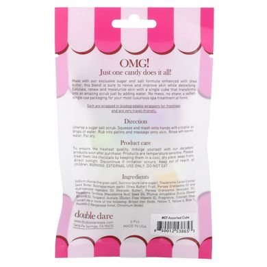 Double Dare, OMG! Candy Spa, Кубик-скраб с сахарной солью, кубик ассорти, 6 шт. купить в Киеве и Украине