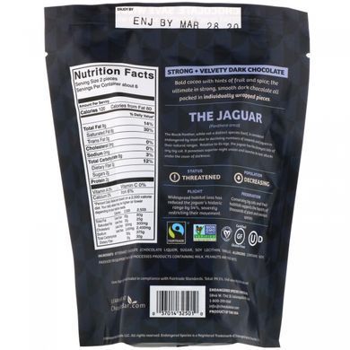 Super chunks of dark chocolate, individually wrapped,
