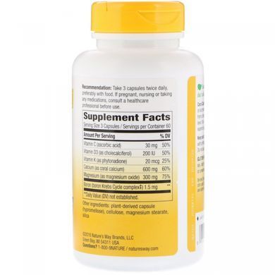 Coral Calcium, Natures Way, 600 mg, 180 capsules