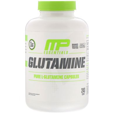 Глютамінові основи, Glutamine Essentials, MusclePharm, 240 капсул