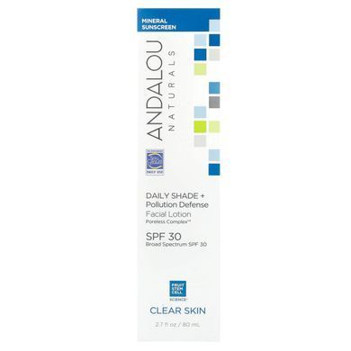Andalou Naturals, щоденний лосьйон для відтінків і захисту від забруднення, SPF 30, 80 мл (2,7 рідк. унції)
