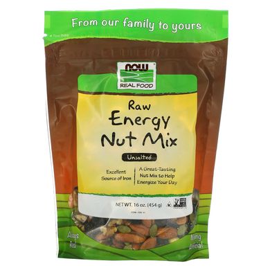 Сушена суміш горіхи та родзинки Now Foods (Nut Mix Real Food) 454 г