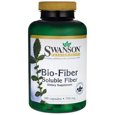 Біо-Фібер, Bio-Fiber, Swanson, 750 мг, 180 капсул