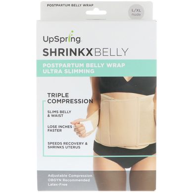 Shrinkx Belly, Бандаж для післяпологового періоду, Розмір L / XL, Тілесний, UpSpring, 1 шт