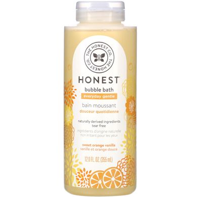 Щоденна ніжна пухирцева ванна ванільно-солодкий апельсин The Honest Company (Everyday Gentle Bubble Bath Sweet Orange Vanilla) 355 мл