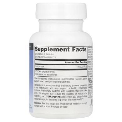 Source Naturals, Serrapeptase, 30 Capsule купить в Киеве и Украине