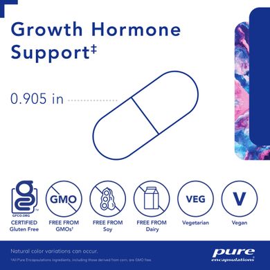 Поддержка гормонов роста Pure Encapsulations (Growth Hormone Support) 180 капсул купить в Киеве и Украине