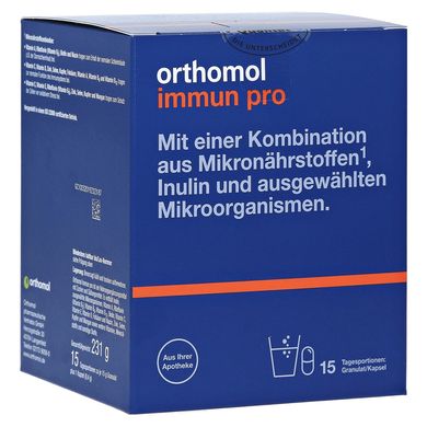 Orthomol Immun Pro, Ортомол Імун Про 15 днів (порошок/капсули)