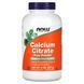 Кальций цитрат Now Foods (Calcium Citrate Pure Powder) 227 г фото