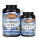 Комплекс омега-3 та вітамін Д та K смак лимона Carlson Labs (Elite Omega-3 Plus D&K Natural Lemon Flavor) 60 м'яких таблеток + 30 таблеток у подарунок фото