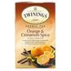 Чай из трав, со вкусом апельсина и корицы, без кофеина, Twinings, 20 отдельных пакетиков, 40 г фото