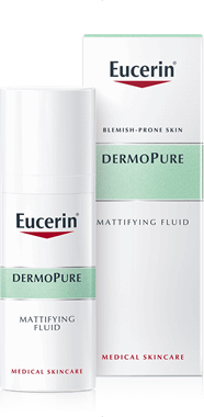 Матирующий флюид для проблемной кожи, DermoPure matting fluid for problem skin, Eucerin, 50 мл купить в Киеве и Украине