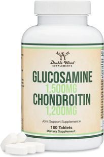 Глюкозамин и хондроитин поддержка здоровья суставов Double Wood (Glucosamine Chondroitin) 180 капсул купить в Киеве и Украине
