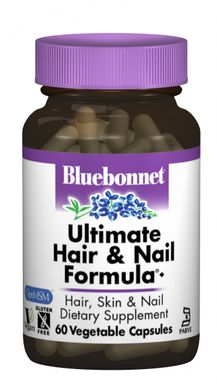 Витамины для волос и ногтей Bluebonnet Nutrition (Ultimate Hair & Nail Formula) 60 гелевых капсул купить в Киеве и Украине