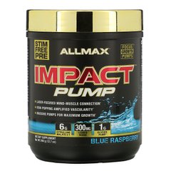 Impact Pump, голубая малина, ALLMAX Nutrition, 12,7 унции (360 г) купить в Киеве и Украине