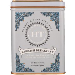 Чай чорний «Англійський сніданок» Harney & Sons (Black Tea) 20 пакетиків 40 м