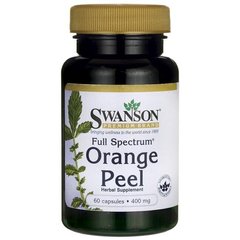 Апельсиновая коркаFull Spectrum Orange Peel, Swanson, 400 мг, 60 капсул купить в Киеве и Украине